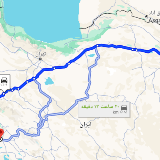 Distance-from-Mashhad-to-Ahvaz